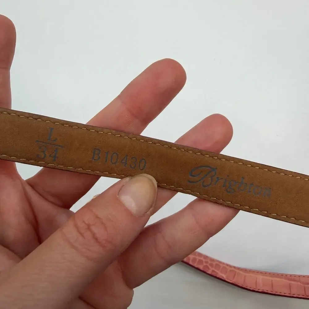 Vintage Brighton Pink Silver Belt Large